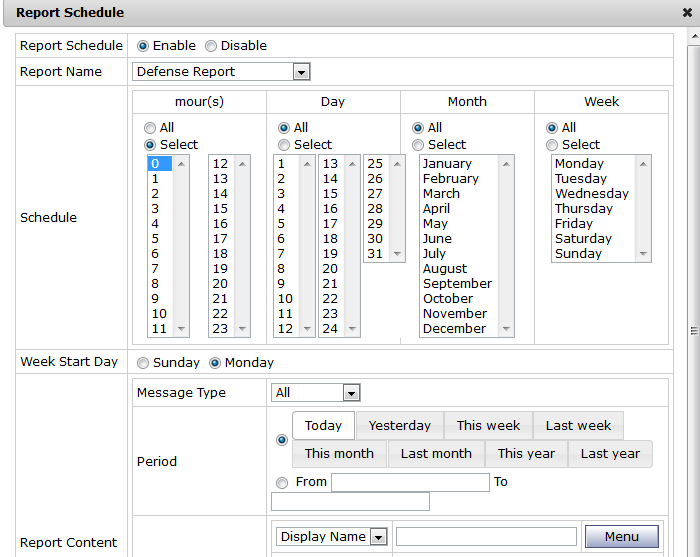 Schedule Reports